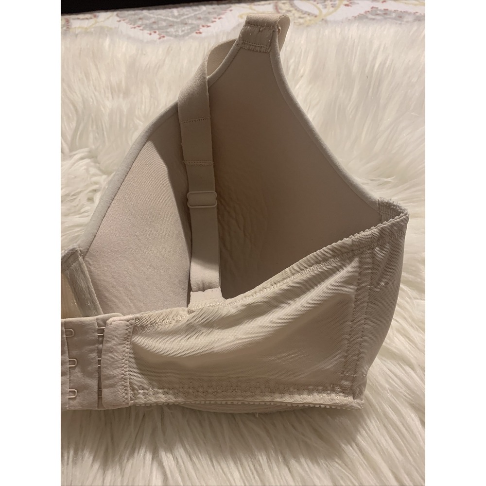 olga full coverage t shirt bra beige 38DD style 35178 - Picture 7 of 10